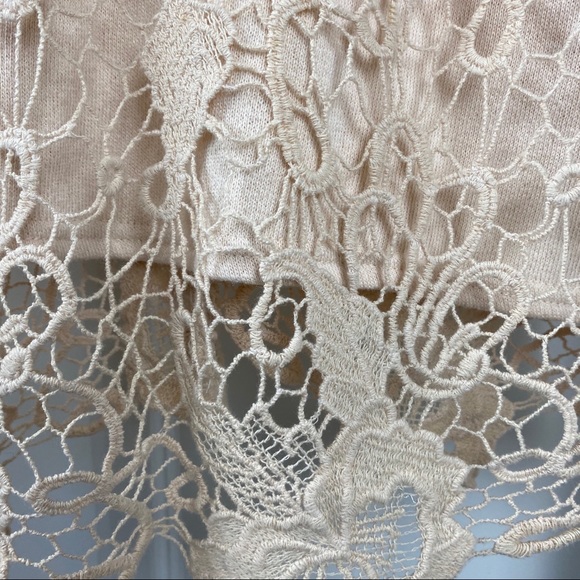 Free People Pretty Rad Pullover Open Back Crochet - Picture 4 of 4